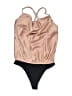 Show Me Your Mumu 100% Polyester Tan Bodysuit Size S - photo 1