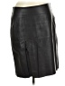 Max Studio 100% Acetate Black Faux Leather Skirt Size 6 - photo 1