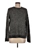 Lou & Grey Metallic Gray Pullover Sweater Size M - photo 1
