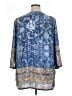 Nostalgia 100% Cotton Blue 3/4 Sleeve Blouse Size XL - photo 2