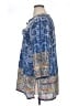 Nostalgia 100% Cotton Blue 3/4 Sleeve Blouse Size XL - photo 5