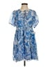 MSK Tropical Blue Casual Dress Size S (petite) - photo 1