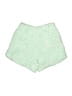 Ronny Kobo 100% Polyester Tweed Green Shorts Size S - photo 2