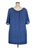 Avenue 100% Viscose Blue Short Sleeve Blouse Size 22 Plus - photo 2