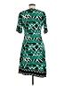 BCBGMAXAZRIA Graphic Green Casual Dress Size M - photo 2