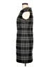 Talula Plaid Gray Casual Dress Size L - photo 5