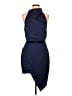 Elliatt Solid Blue Cocktail Dress Size L - photo 1