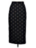 Max Mara 100% Cotton Polka Dots Black Formal Skirt Size 8 - photo 1