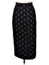 Max Mara 100% Cotton Polka Dots Black Formal Skirt Size 8 - photo 2
