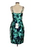 Eliza J 100% Polyester Tropical Teal Cocktail Dress Size 4 - photo 2