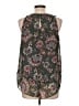 AB Studio 100% Polyester Green Sleeveless Blouse Size L - photo 2
