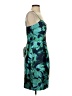 Eliza J 100% Polyester Tropical Teal Cocktail Dress Size 4 - photo 4