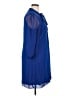Calvin Klein 100% Polyester Blue Casual Dress Size 14 - photo 4