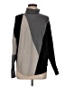 Milano Color Block Gray Turtleneck Sweater Size M - photo 1