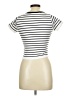 Sugarlips Stripes Ivory Short Sleeve Turtleneck Size M - photo 2