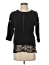 French Connection Black 3/4 Sleeve Top Size S - photo 1