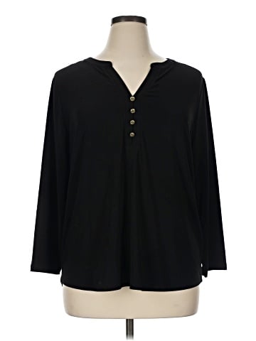 Anne Klein Long Sleeve Blouse (view 1)