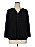 Anne Klein Black Long Sleeve Blouse Size XL - photo 1