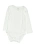 Hanes Ivory Long Sleeve Onesie Size 12-18 mo - photo 1