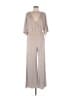Aura Metallic Tan Jumpsuit Size M - photo 1