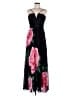 Xscape 100% Polyester Floral Black Cocktail Dress Size 6 - photo 1
