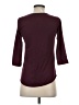 Van Heusen 100% Polyester Burgundy 3/4 Sleeve Top Size XXS - photo 2