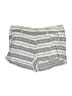 St. Tropez West 100% Linen Stripes Gray Shorts Size 8 - photo 1