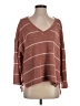 Ces Femme Stripes Brown Pullover Sweater Size S - photo 1