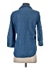 Gloria Vanderbilt Blue 3/4 Sleeve Button-Down Shirt Size S - photo 2