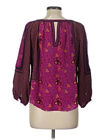 Rebecca Taylor 3/4 Sleeve Silk Top (view 2)