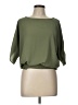 MICHAEL Michael Kors Green 3/4 Sleeve Blouse Size L - photo 1