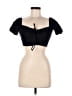 Zara Black Short Sleeve Top Size M - photo 1