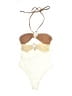 Commense Graphic Tan One Piece Swimsuit Size S - photo 1