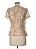 Tahari Tan Short Sleeve Blouse Size L - photo 2