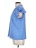 Nine West 100% Polyester Blue Short Sleeve Blouse Size L - photo 5