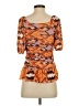 DR2 Orange Short Sleeve Blouse Size S - photo 2