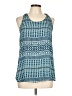 Cynthia Rowley 100% Polyester Teal Sleeveless Blouse Size L - photo 1