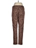 Ann Taylor Animal Print Brown Casual Pants Size M - photo 2