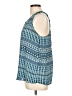 Cynthia Rowley 100% Polyester Teal Sleeveless Blouse Size L - photo 5