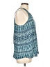 Cynthia Rowley 100% Polyester Teal Sleeveless Blouse Size L - photo 4