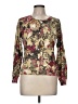 Talbots Outlet 100% Cotton Floral Gold Pullover Sweater Size Med Petite - photo 1