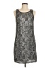 Maria Bianca Nero Tweed Silver Cocktail Dress Size M - photo 1