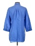 Chico's 100% Linen Blue 3/4 Sleeve Button-Down Shirt Size Sm (0) - photo 2