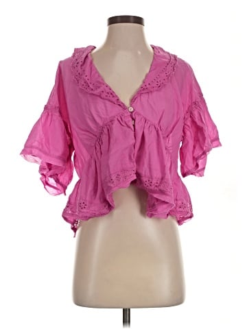 Free People Short Sleeve Blouse (view 1)