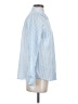 Dylan Checkered-gingham Blue Long Sleeve Blouse Size XS - photo 4