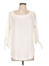 Pleione 100% Polyester Ivory 3/4 Sleeve Blouse Size L - photo 1