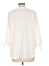 Pleione 100% Polyester Ivory 3/4 Sleeve Blouse Size L - photo 2
