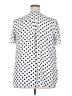 41Hawthorn 100% Polyester Polka Dots White Short Sleeve Henley Size 2X - photo 2