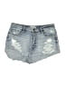 oasis Blue Denim Shorts Size L - photo 1