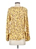 Democracy 100% Rayon Yellow 3/4 Sleeve Blouse Size S - photo 2